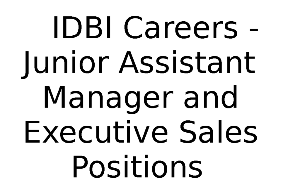 IDBI Careers